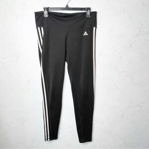 [Adidas] Women’s Black and White Striped Leggings